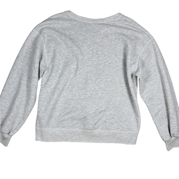 Abercrombie & Fitch Large Gray Logo Crew Neck Pullover Sweatshirt - Picture 4 of 10